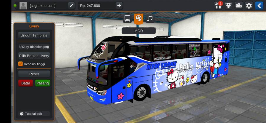Download Mod Bussid KYM Trans SR2 MD