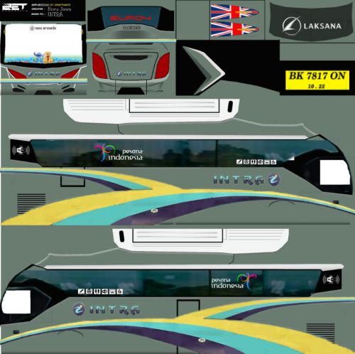 Download Livery & Mod Bussid Intra XHD