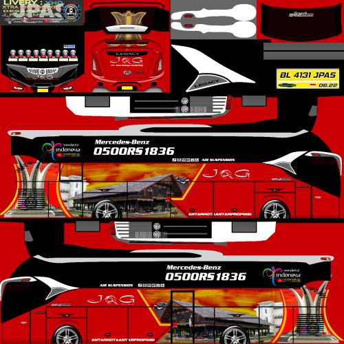 Download Livery & Mod Bussid JRG XHD