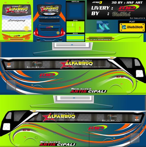 Download Livery & Mod Bussid Mekar Prima JB3+ Original