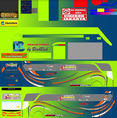 Download Livery & Mod Bussid Mekar Prima JB3 Alfarruq
