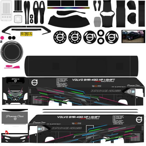 Download Livery & Mod Bussid Kapuas Raya Express Avante H9