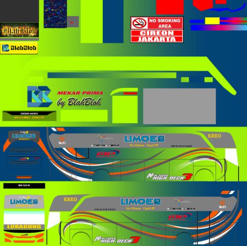 Download Livery & Mod Bussid Mekar Prima JB3 ZTOM