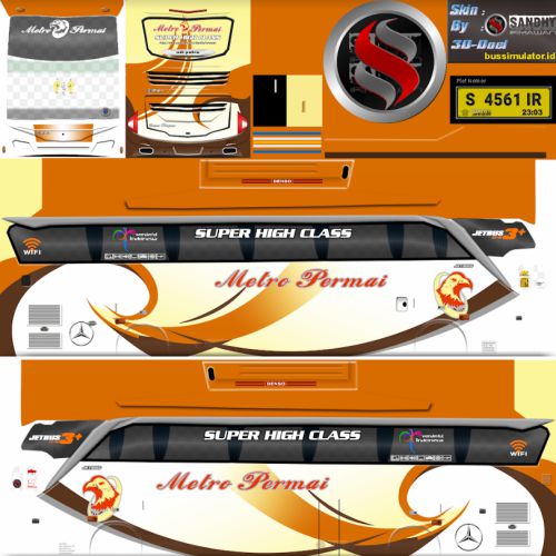 Download Livery & Mod Bussid Metro Permai JB3 SHD Ori