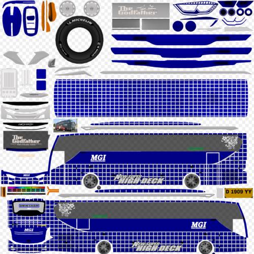 Download Livery & Mod Bussid MGI JB3+ SHD Voyager