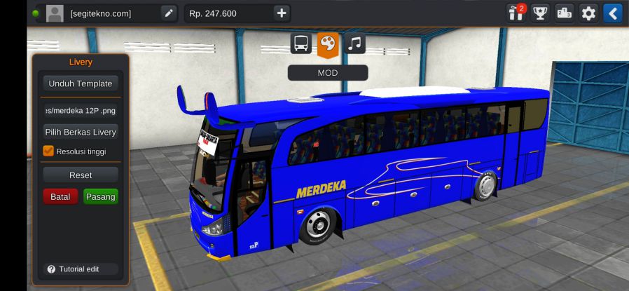 Download Livery & Mod Bussid Merdeka Marcopolo