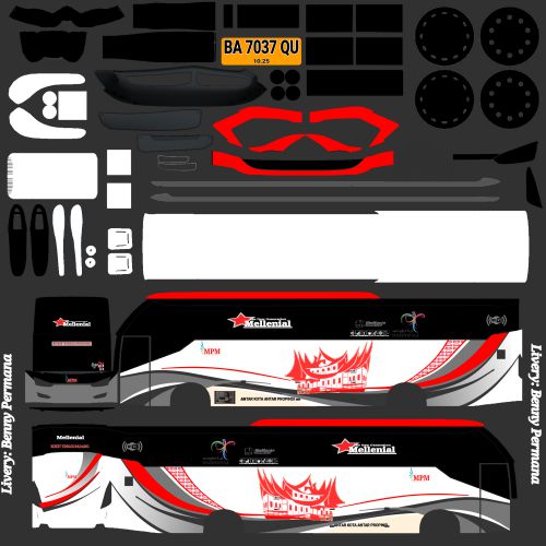 Download Livery & Mod Bussid MPM SR2 XHD