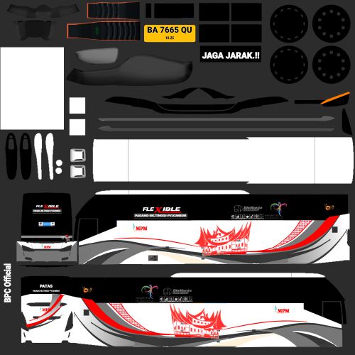 Download Livery & Mod Bussid MPM SR2 Mercy