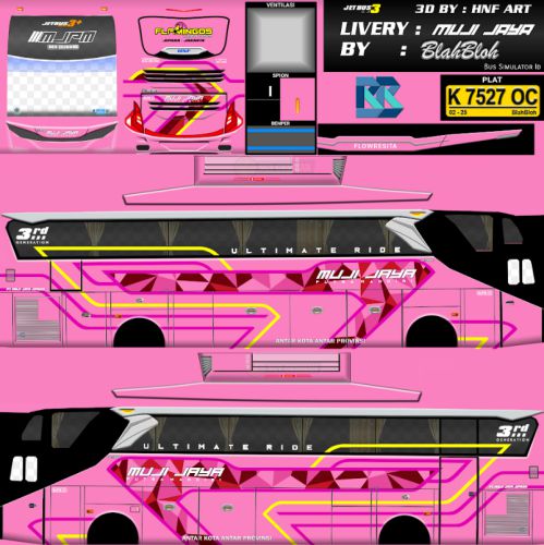 Download Livery & Mod Bussid MJPM Flowerista
