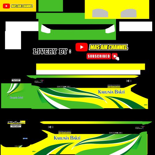 Download Livery & Mod Bussid Karunia Bakti JBHD to SR2