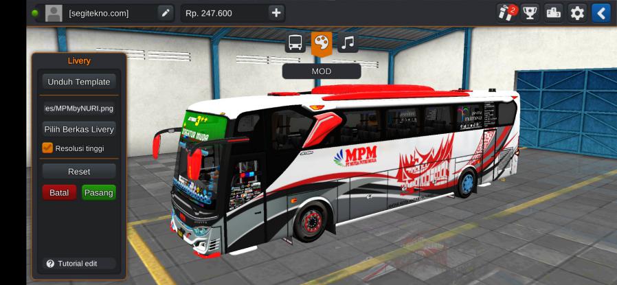 Download Livery & Mod Bussid MPM HDD SG