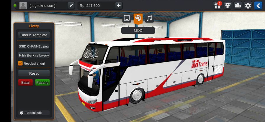 Download Livery & Mod Bussid MTrans Jetliner HDD