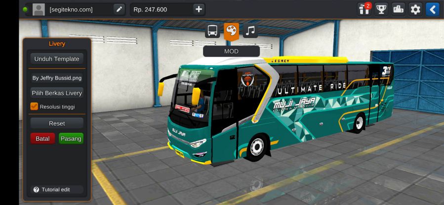 Download Livery & Mod Bussid MJPM Legacy SR1