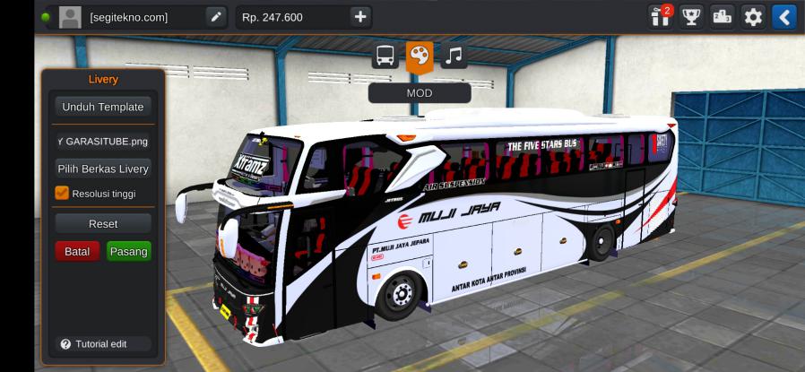 Download Livery & Mod Bussid MJPM JB3+ Hino RK