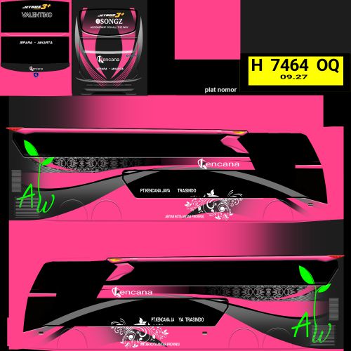 Download Livery & Mod Bussid Kencana SDD