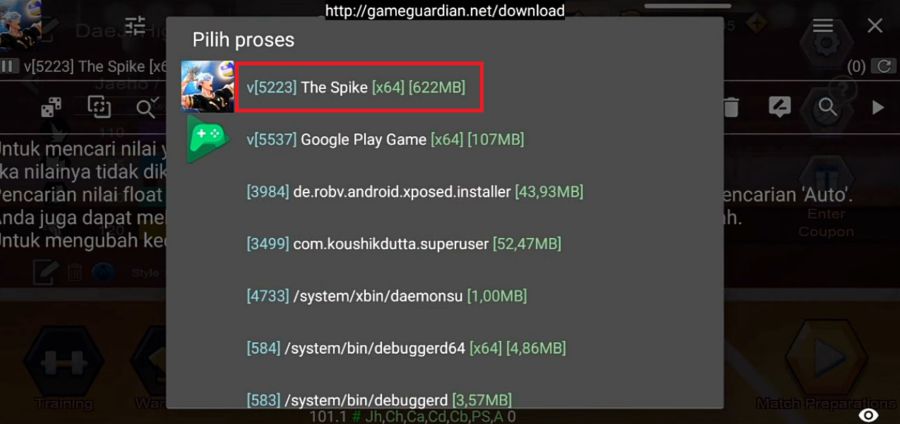 Cara Cheat The Spike Dengan Game Guardian