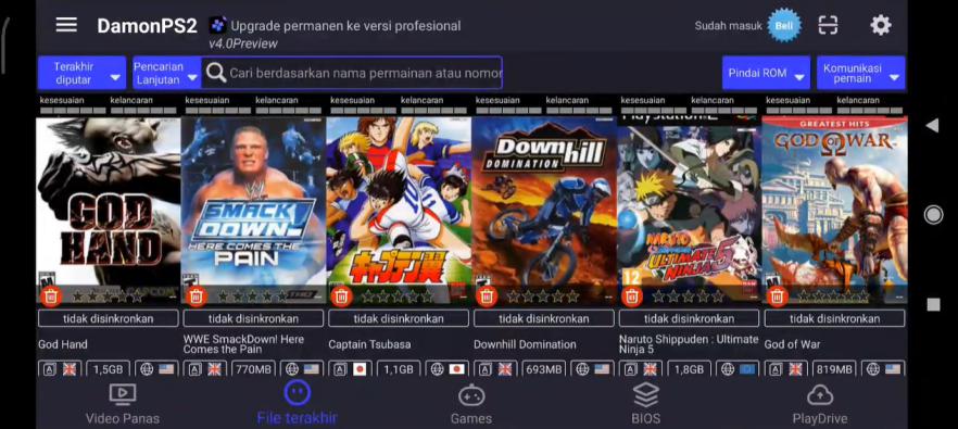 Rekomendasi Spesifikasi HP Anti Lag Untuk Damon PS2 
