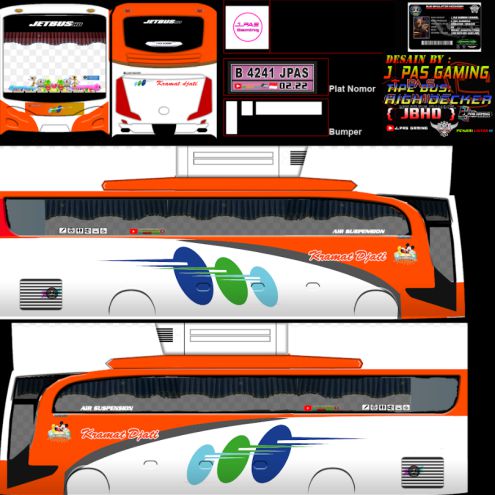 Download Livery & Mod Bussid Kramat Djati HD Ori