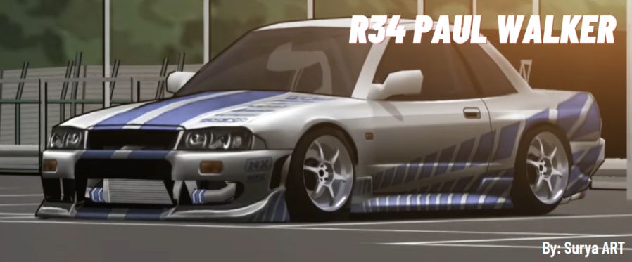 Livery FR Legends Fast Furious R34 Paul Walker