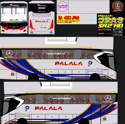 Download Mod dan Livery Bussid Palala SR2 HD