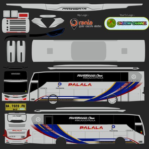Download Mod dan Livery Bussid Palala XHD Rombak JB3