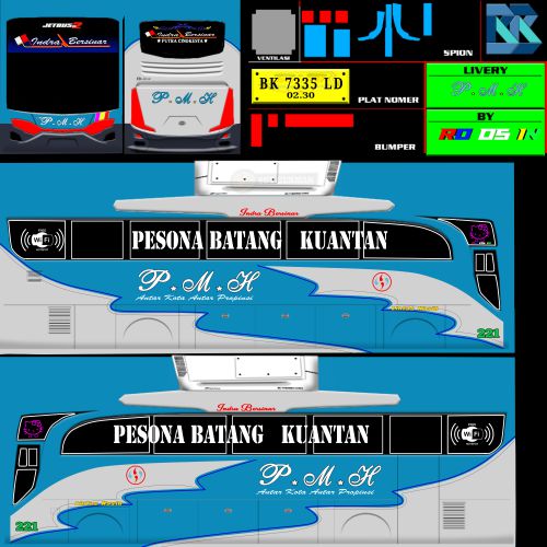 Download Livery & Mod Bussid PMH JBHD Ori