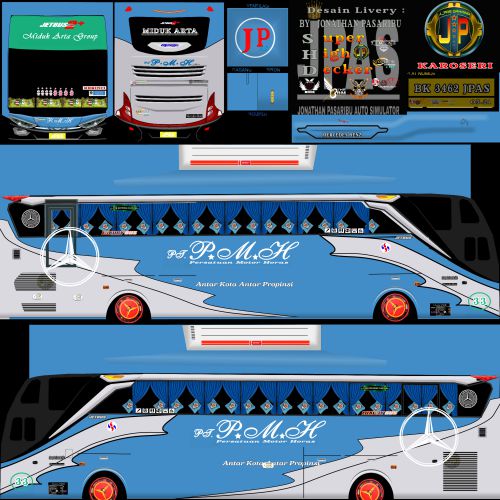 Download Livery & Mod Bussid PMH JB2 SHD