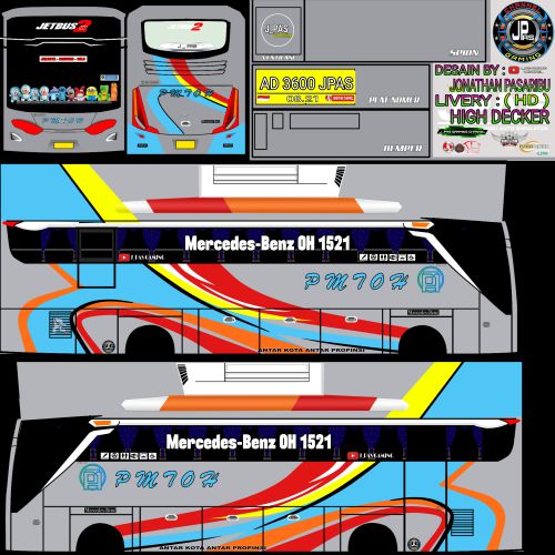 Download Livery & Mod Bussid PMTOH HD