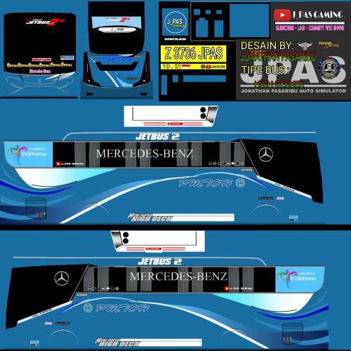 Download Livery & Mod Bussid PMTOH High Decker