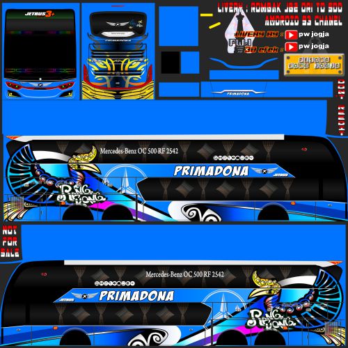 Download Livery dan Mod Bussid Primadona Rombak SDD