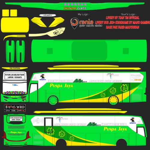 Download Mod & Livery Bussid Puspa Jaya XHD Rombak JB3+