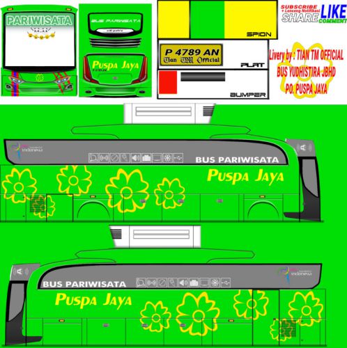 Download Mod & Livery Bussid Puspa Jaya JBHD