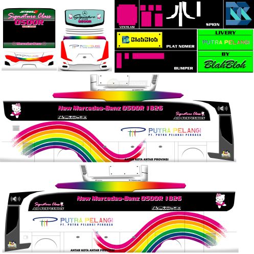 Download Mod & Livery Bussid Putra Pelangi HD Ori
