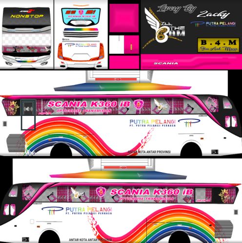 Download Mod & Livery Bussid Putra Pelangi JB2 SHD