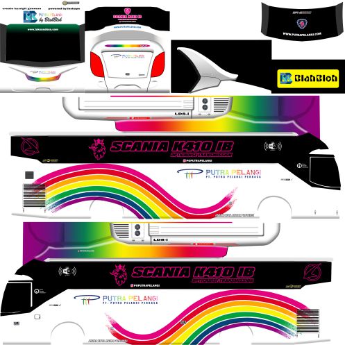 Download Mod & Livery Bussid Putra Pelangi Arjuna XHD Ori