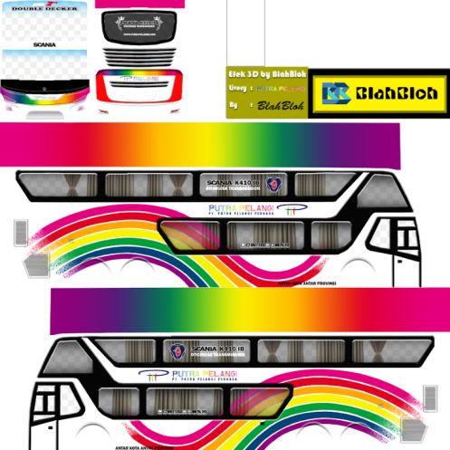 Download Mod & Livery Bussid Putra Pelangi Bimasena SDD Ori