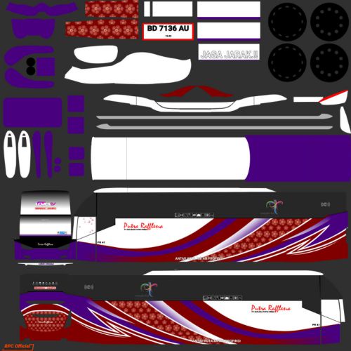 Download Mod & Livery Bussid Putra Rafflesia SR2 Scania