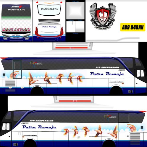 Download Mod & Livery Bussid Putra Remaja SHD Ori