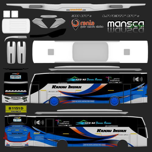 Download Mod & Livery Bussid Ranau Indah XHD Rombak JB3