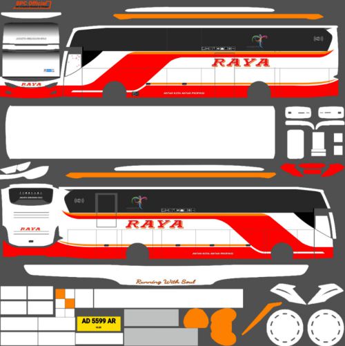 Download Mod & Livery Bussid RayaJB3 Mercy