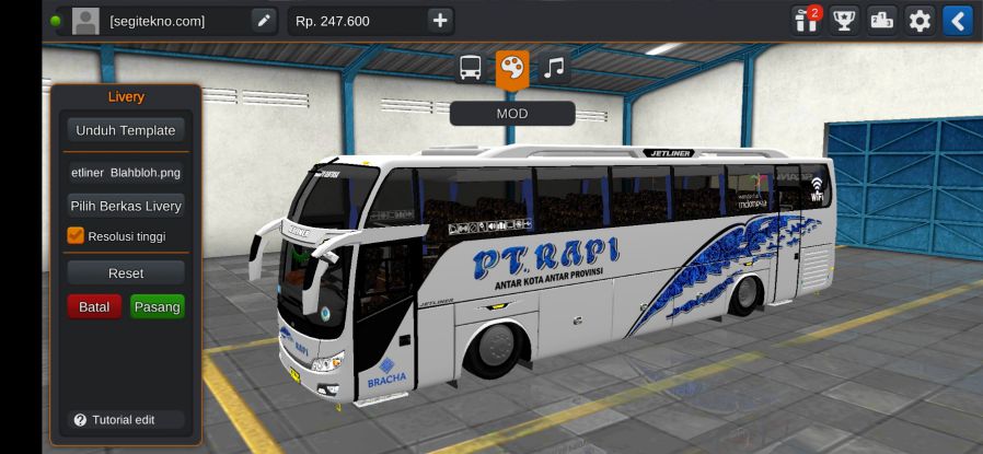 Download Mod & Livery Bussid Rapi Jetliner