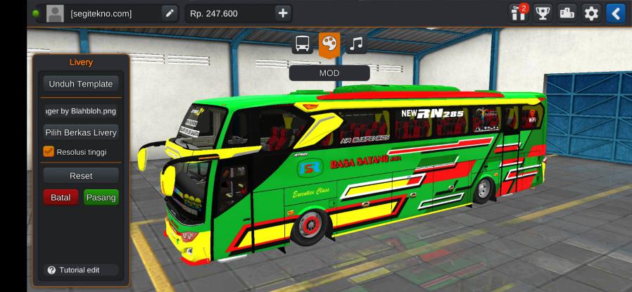 Download Mod & Livery Bussid Rasa Sayang JB3+ SHD Voyager