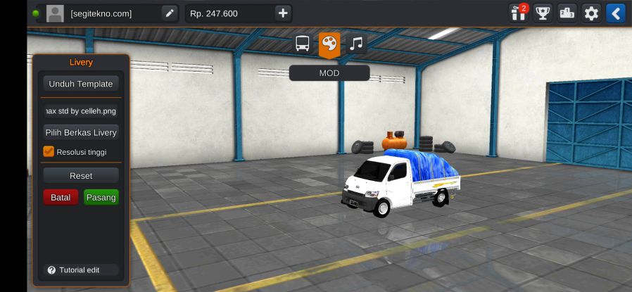 Mod Bussid Grand Max Pick Up Standar
