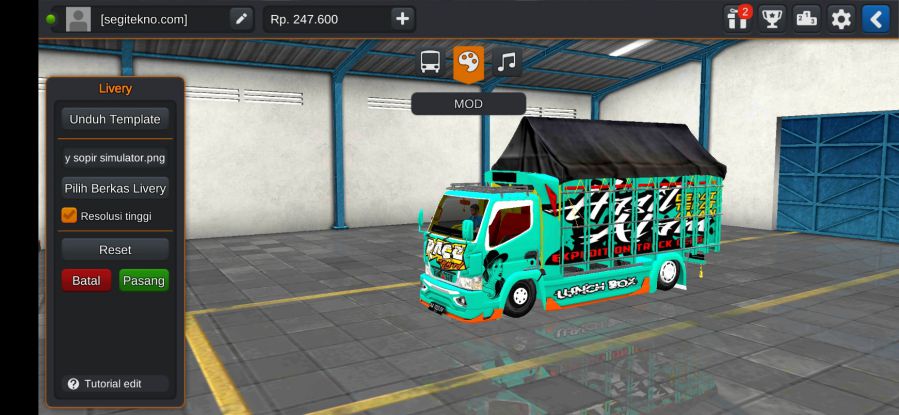Mod Bussid Truck Negeri Jagung Hasil Bumi
