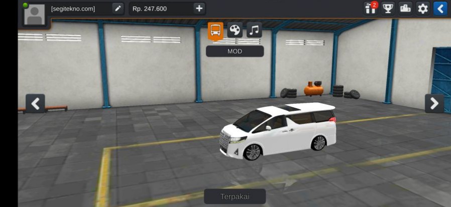 Mod Bussid Toyota Single Glass Roof