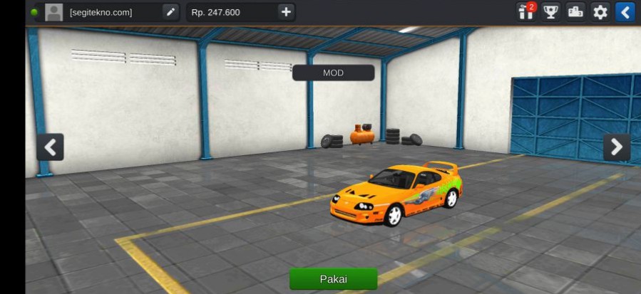 Mod Bussid Toyota Supra Paul Walker