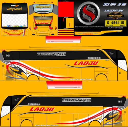 Download Livery & Mod Bussid Ladju SHD