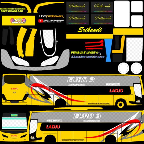 Download Livery & Mod Bussid Ladju HD