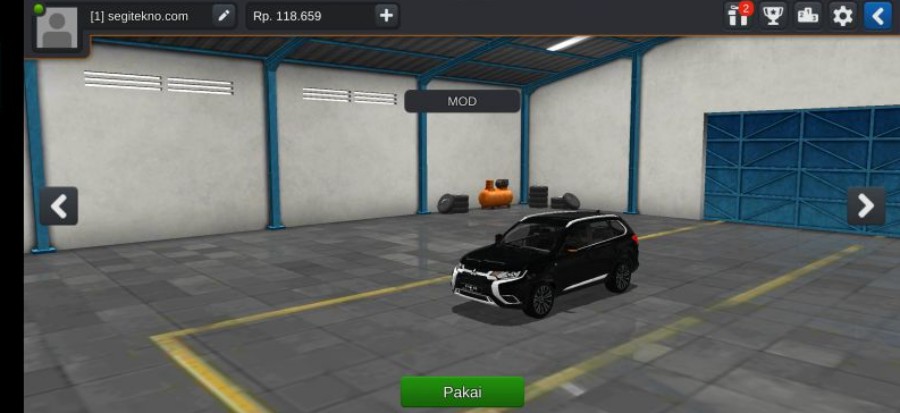 Mod Bussid Mitsubishi Outlander 2018