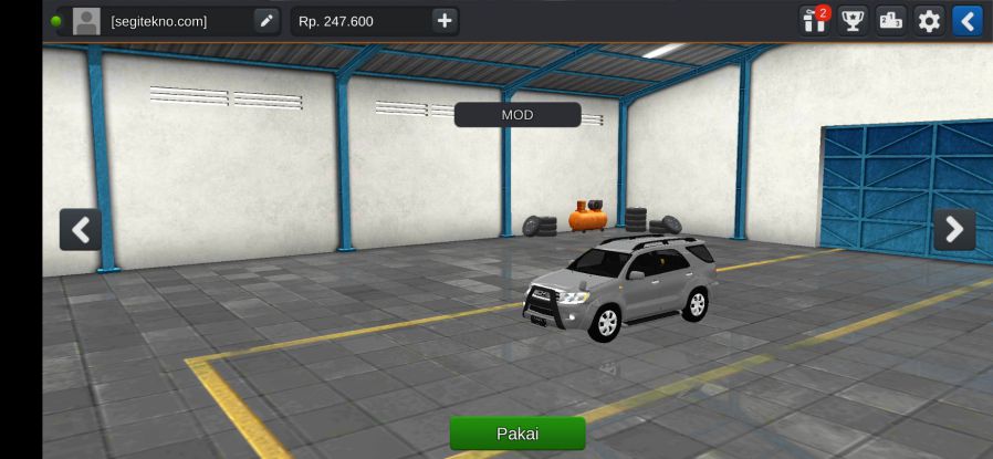 Mod Bussid Toyota Fortuner G